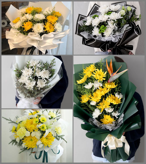 江苏常州武进区雪堰镇雅浦村白事花束代送